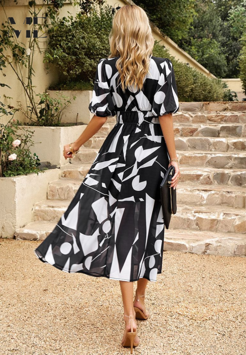 Monica | Elegant Floral Dress