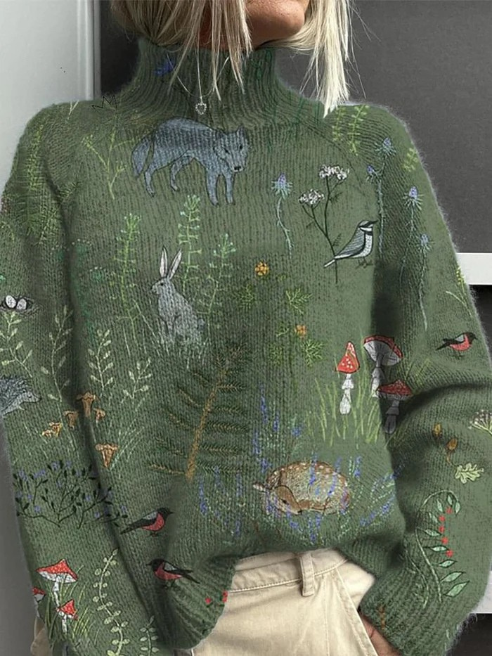 Ashley | Women's Warm Turtleneck Knit Sweater