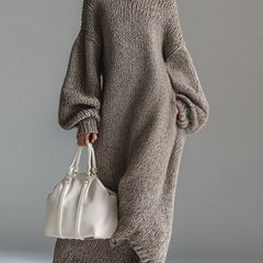 Adara | Women's Oversized Knit Sweater Maxi Dress