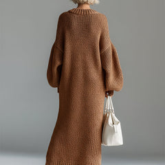 Adara | Women's Oversized Knit Sweater Maxi Dress