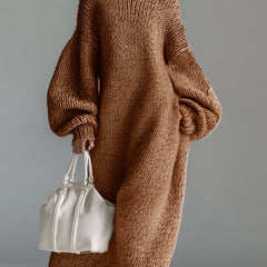 Adara | Women's Oversized Knit Sweater Maxi Dress