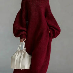 Adara | Women's Oversized Knit Sweater Maxi Dress