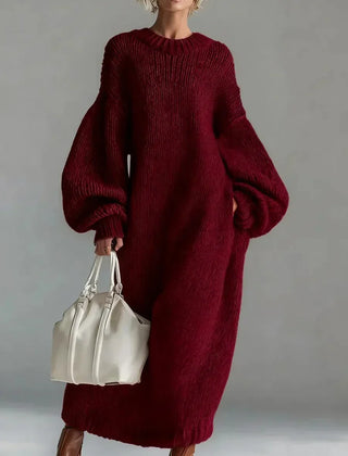 Adara | Women's Oversized Knit Sweater Maxi Dress