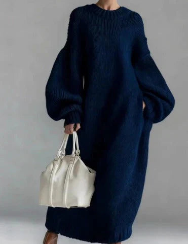 Adara | Women's Oversized Knit Sweater Maxi Dress