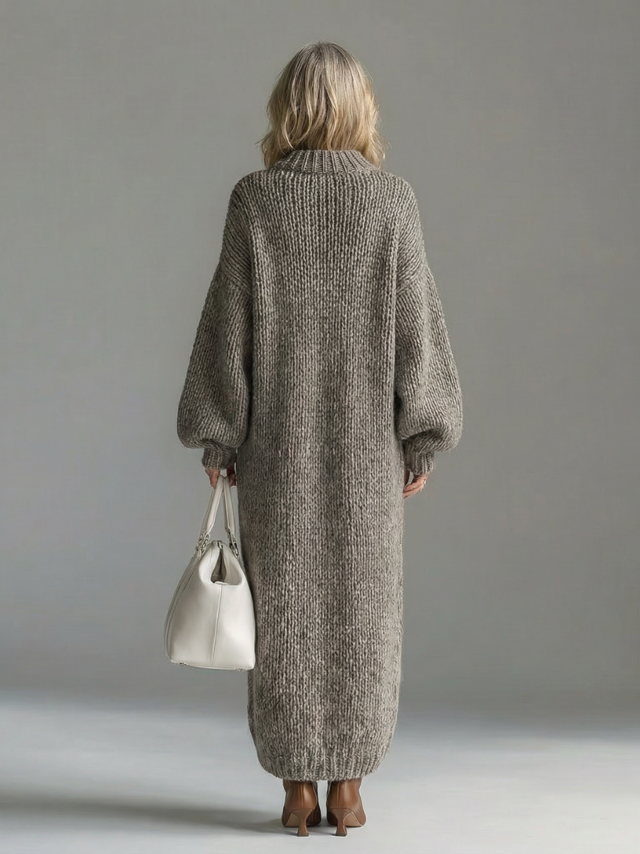 Adara | Women's Oversized Knit Sweater Maxi Dress