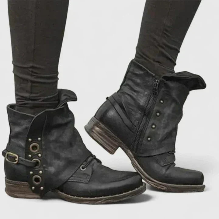 Willa | Women's Distressed Leather Ankle Boot