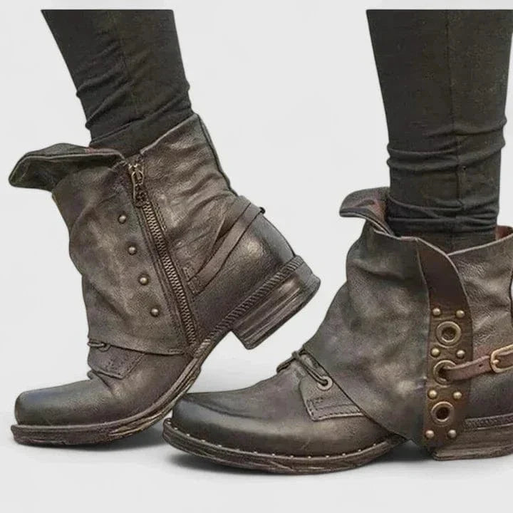 Willa | Women's Distressed Leather Ankle Boot