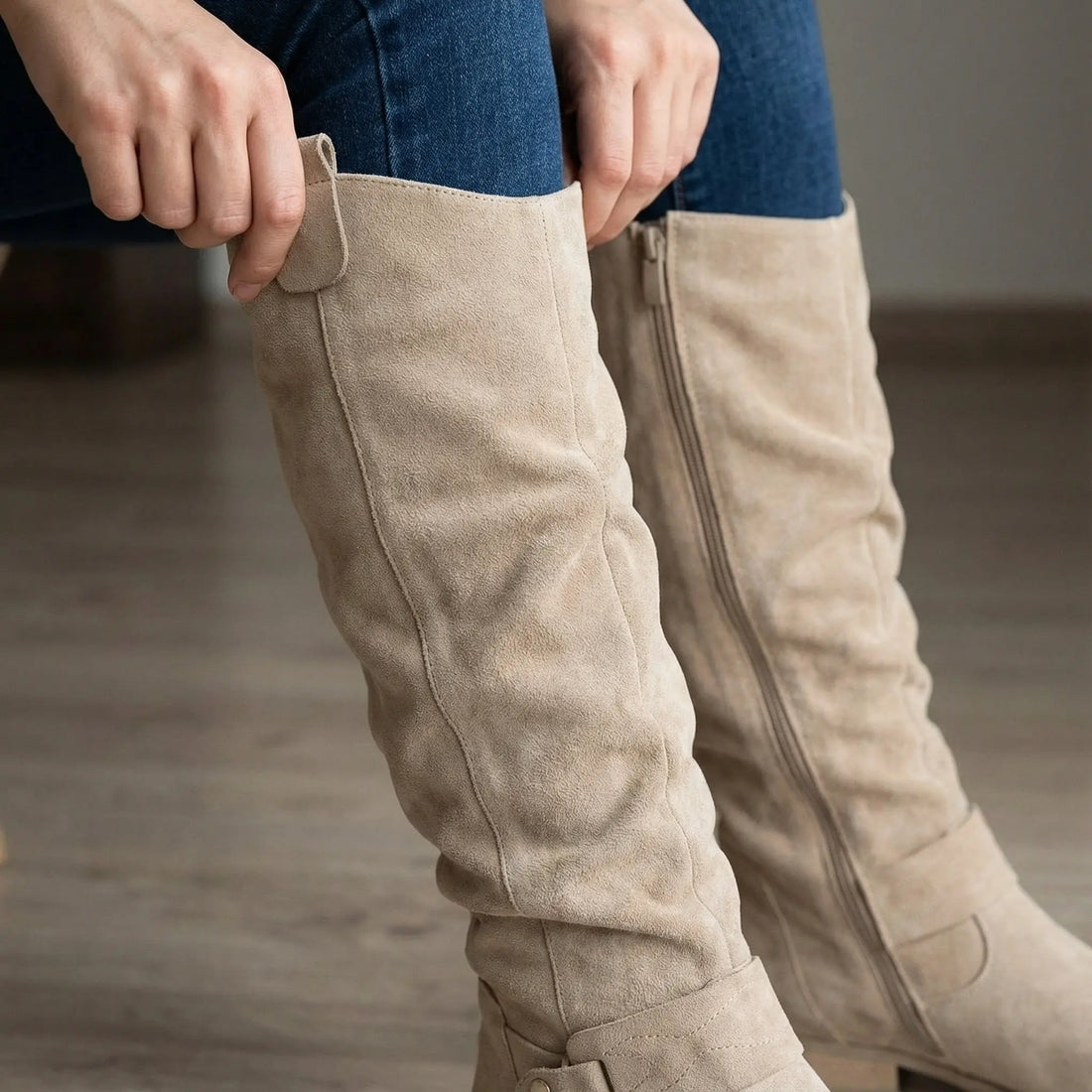 Lavinia | Women's Knee High Slouch Boots