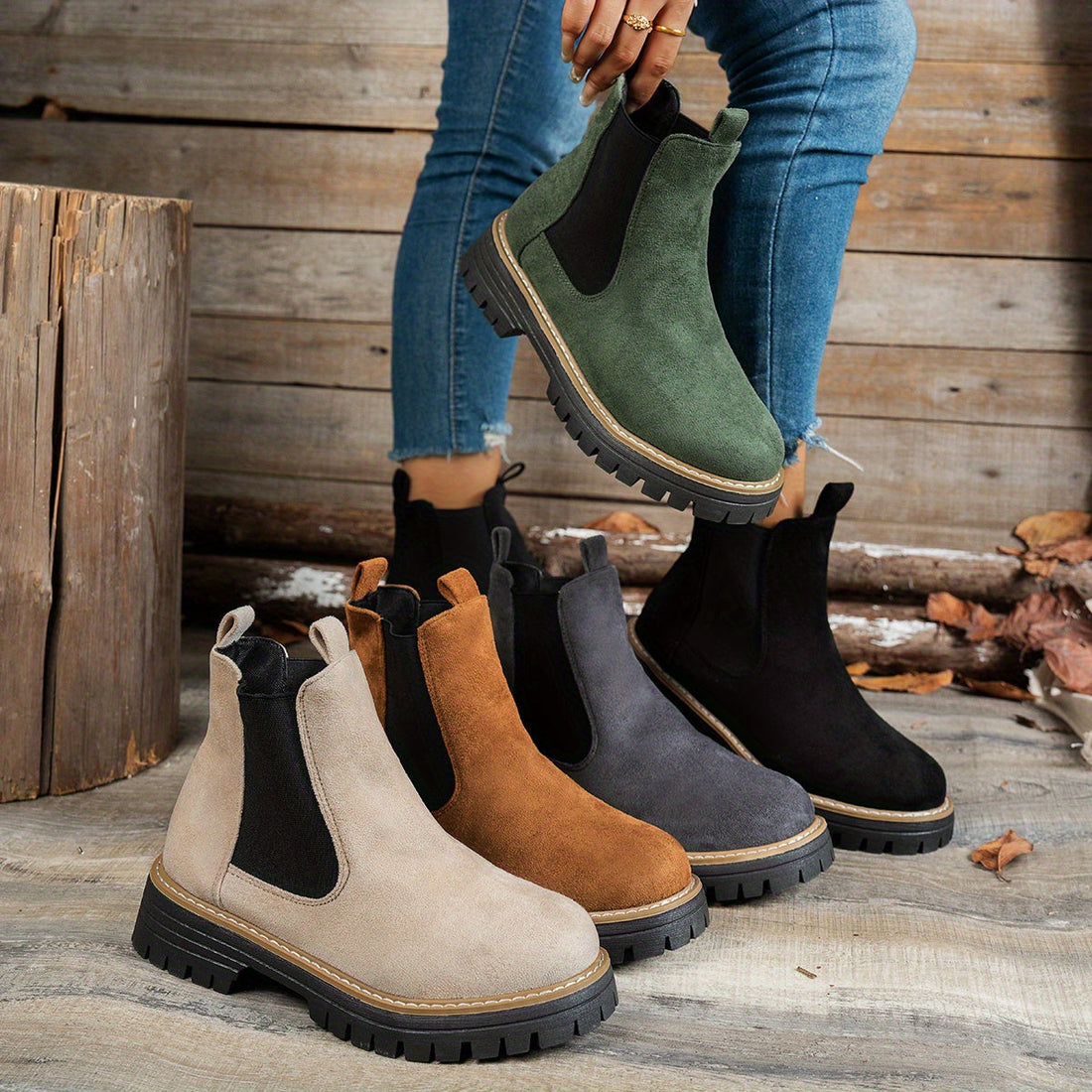 Mehetabel | Women's Chelsea Platform Ankle Boots