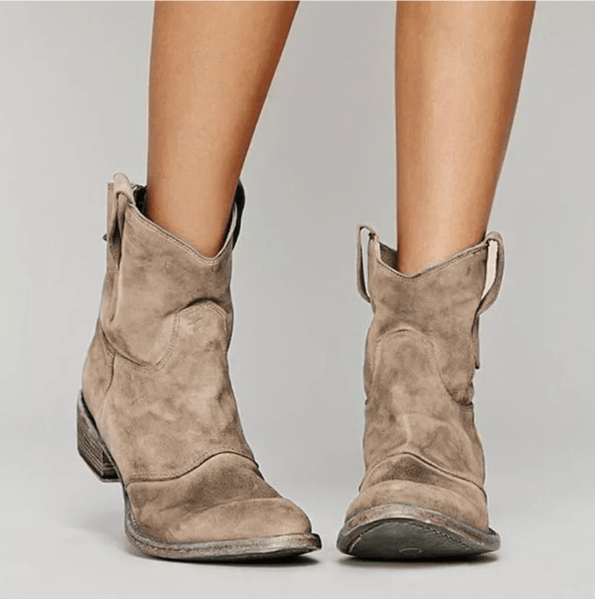 Tarian | Women's Suede Western Ankle Boots