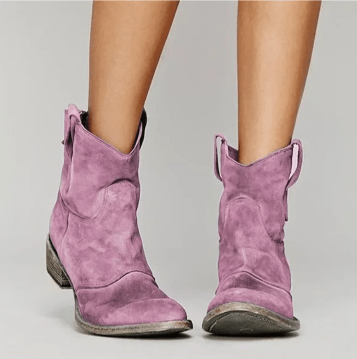 Tarian | Women's Suede Western Ankle Boots