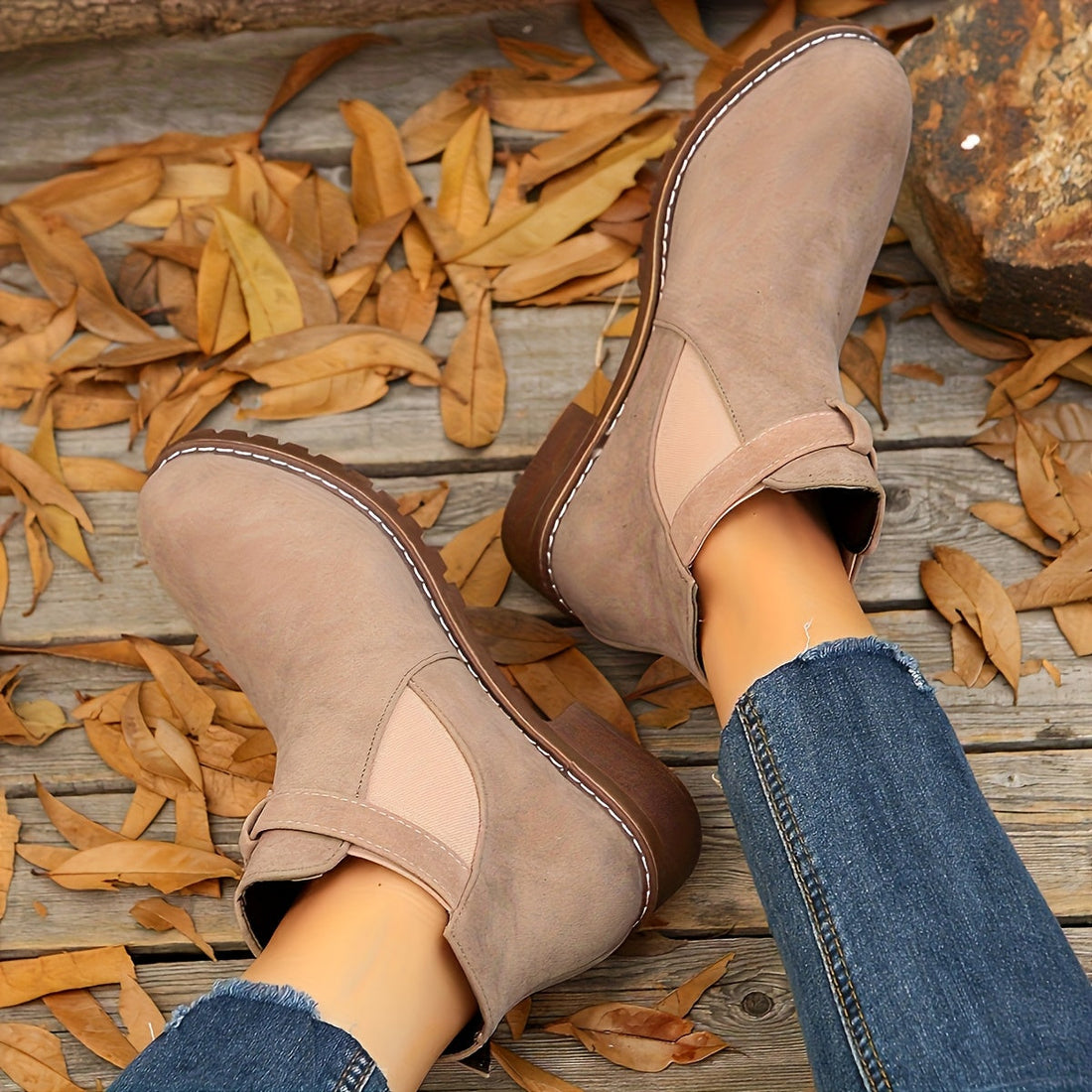 Brynn | Buckle Ankle Boot with Block Heel