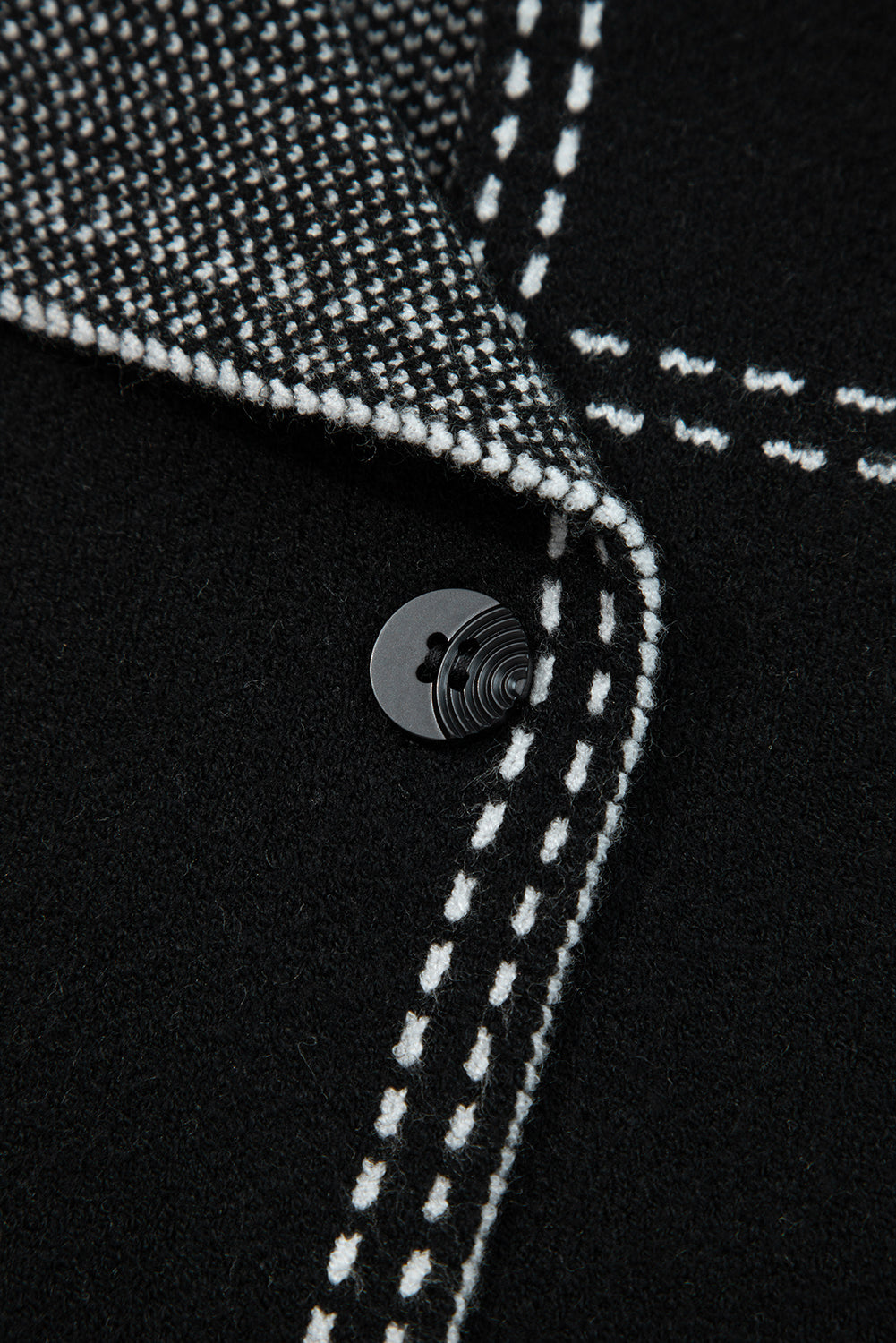 Marielle | Women's Contrast Trim Button-Up Cardigan Sweater