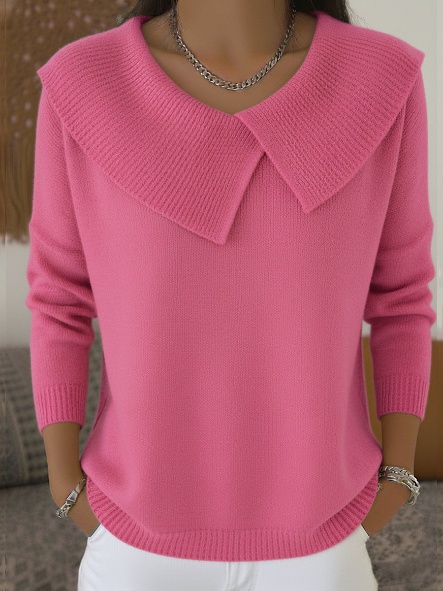 Cassidy | Women's Warm Soft-Collar Knit Sweater