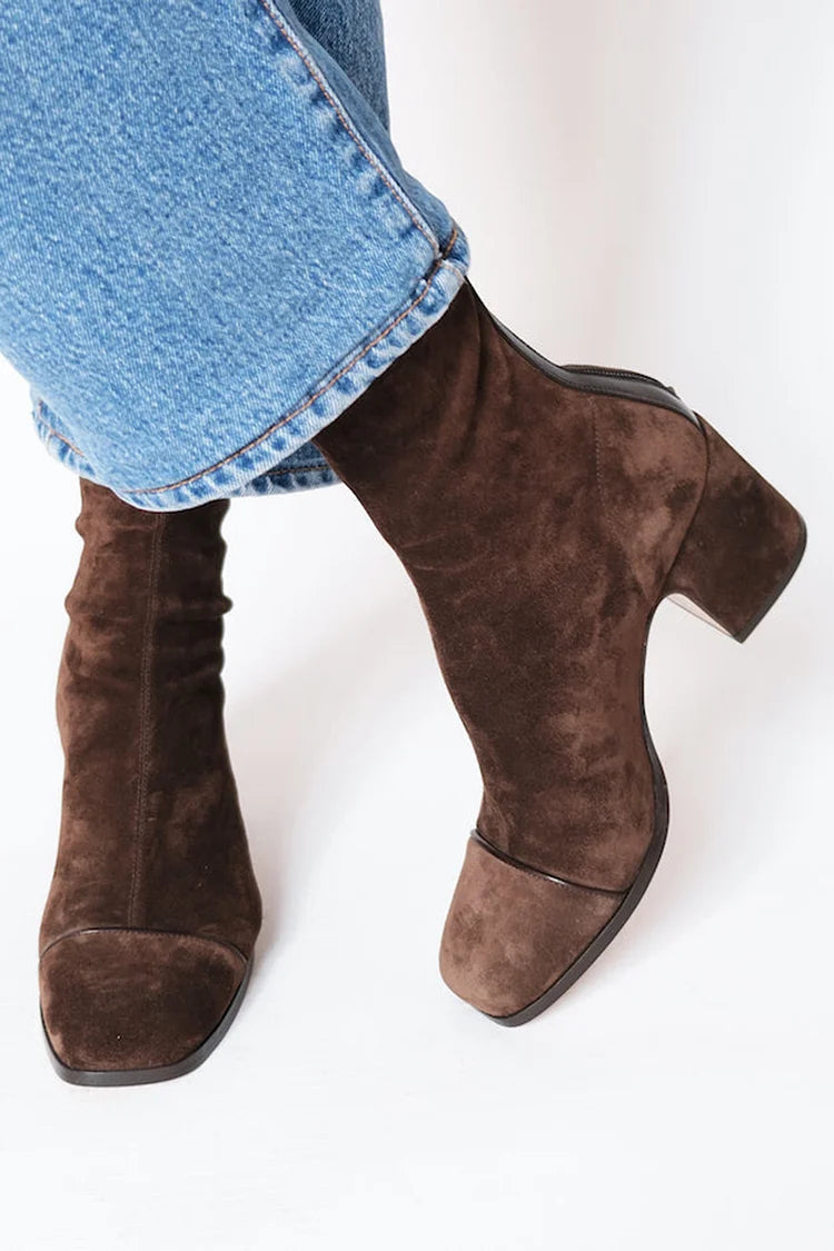 Daria | Women's Square Toe Ankle Boot with Block Heel