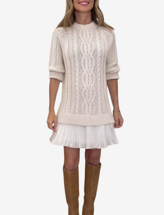 Rainne | Women's Cable Knit Sweater Dress