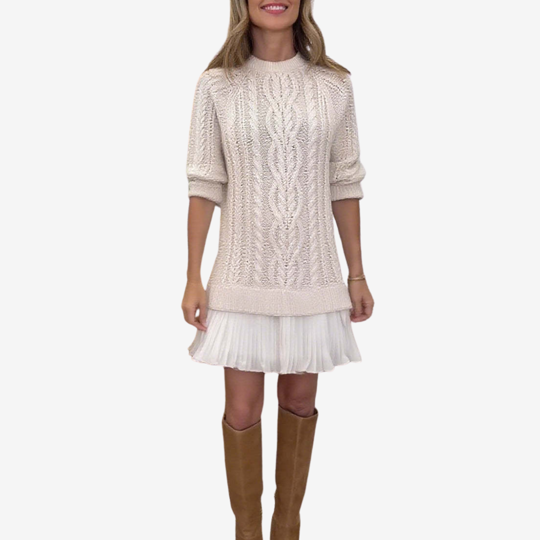 Rainne | Cable Knit Sweater Dress