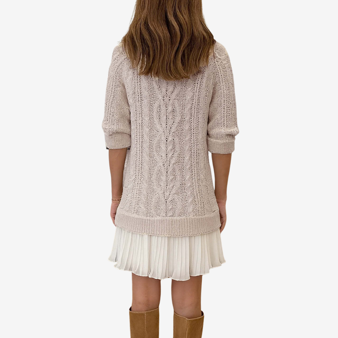 Rainne | Cable Knit Sweater Dress