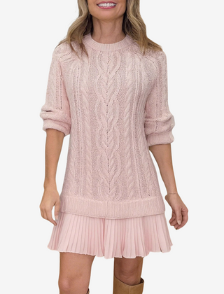 Rainne | Women's Cable Knit Sweater Dress