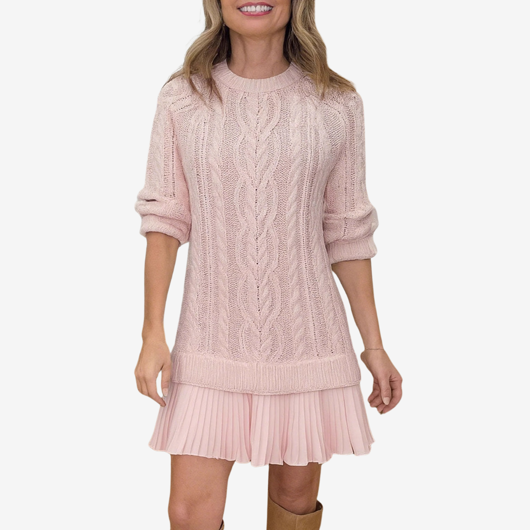 Rainne | Cable Knit Sweater Dress