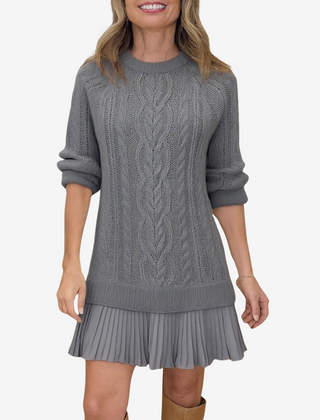 Rainne | Women's Cable Knit Sweater Dress