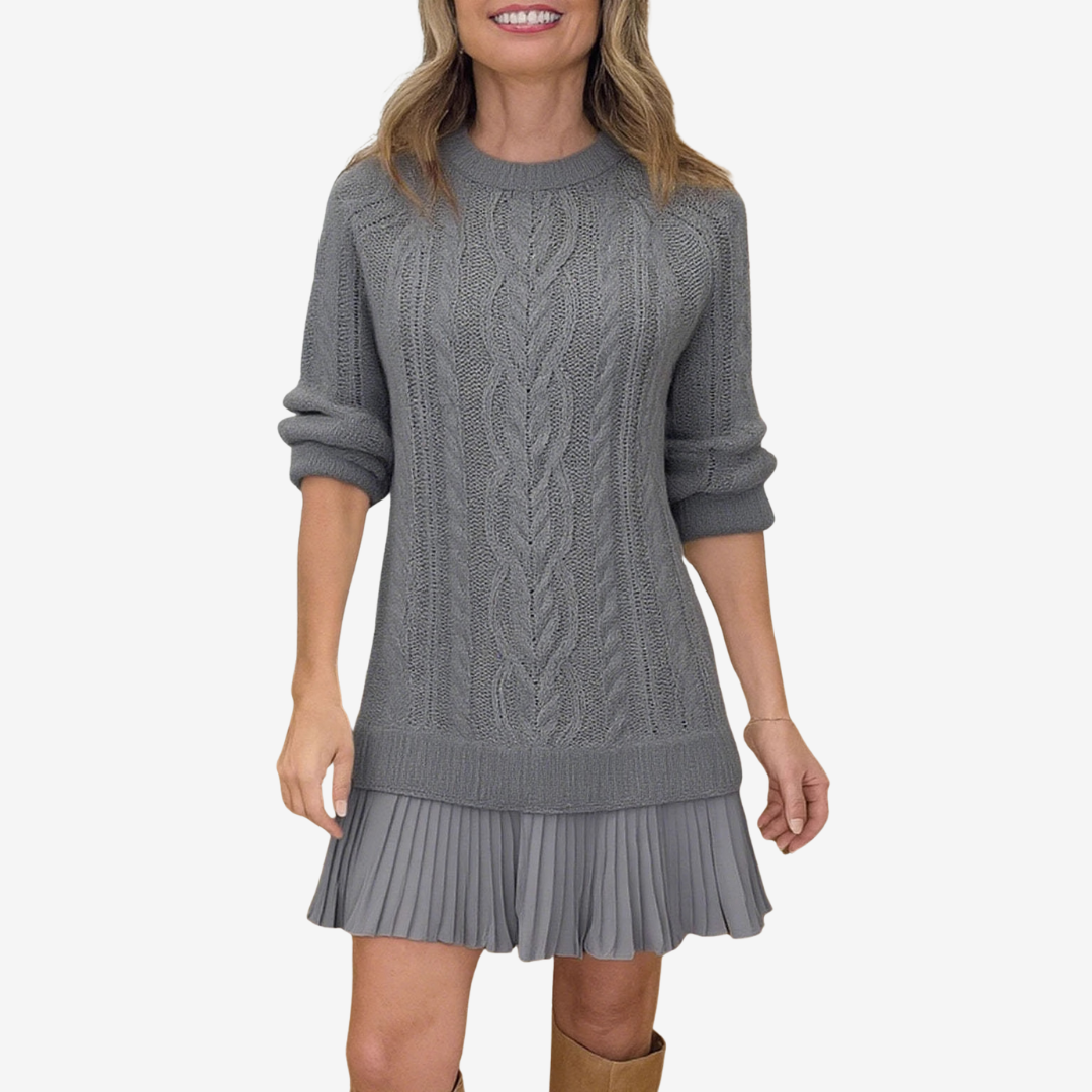 Rainne | Cable Knit Sweater Dress