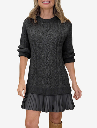 Rainne | Women's Cable Knit Sweater Dress