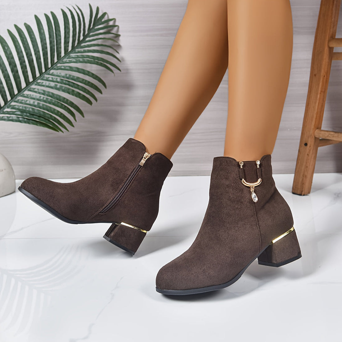 Darienne | Chelsea Ankle Boot with Block Heel