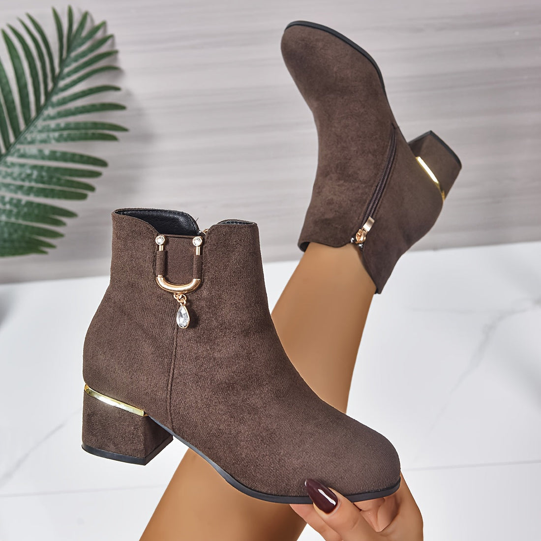 Darienne | Chelsea Ankle Boot with Block Heel