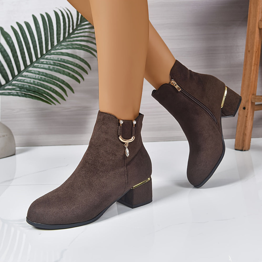 Darienne | Chelsea Ankle Boot with Block Heel