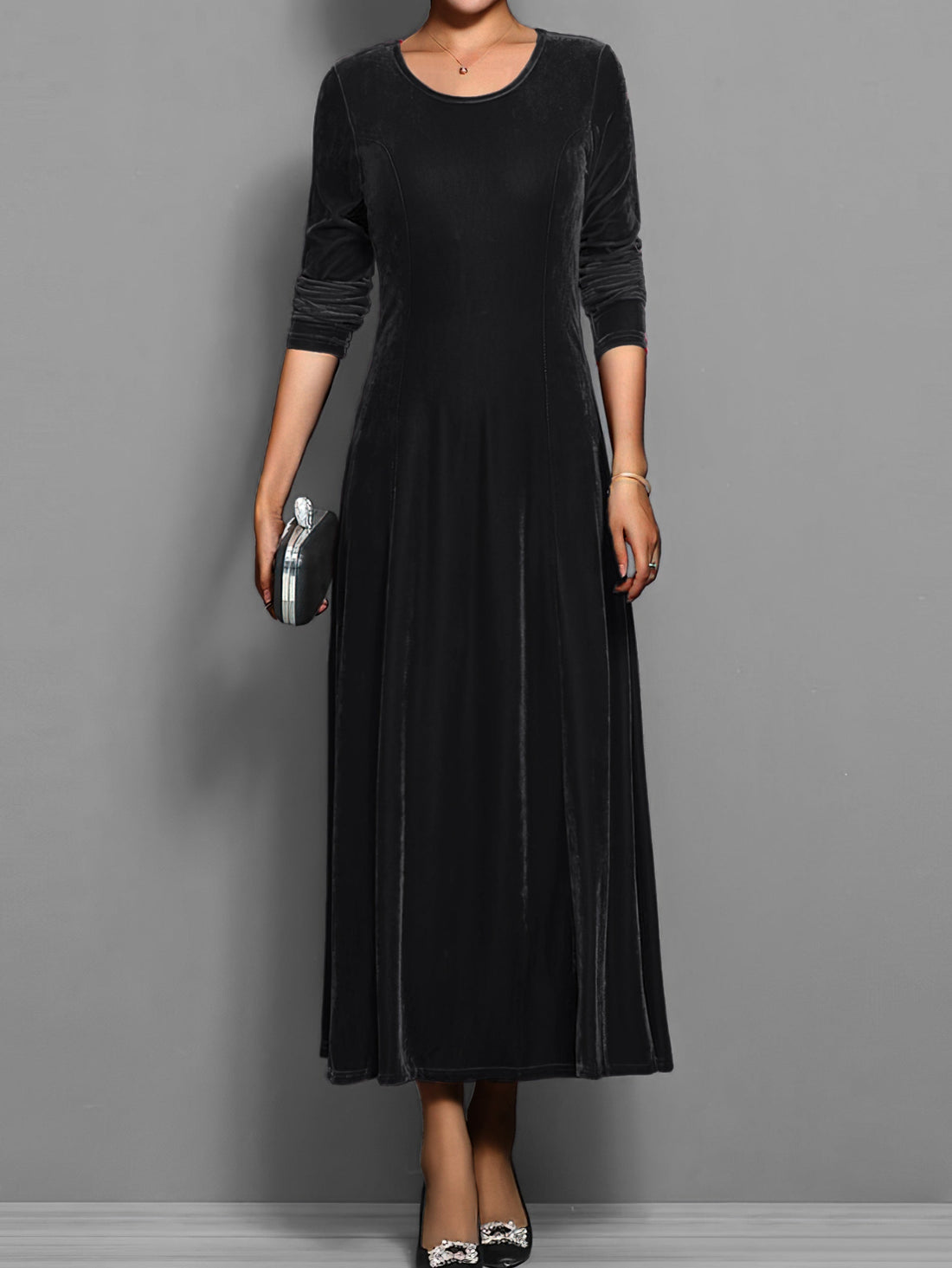 Elizabeth | Soft Velvet Dress