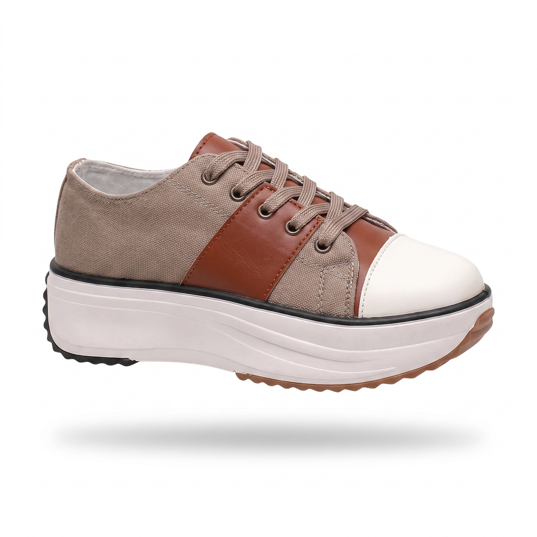 Roseline | Women's Retro Platform Lace-Up Sneakers