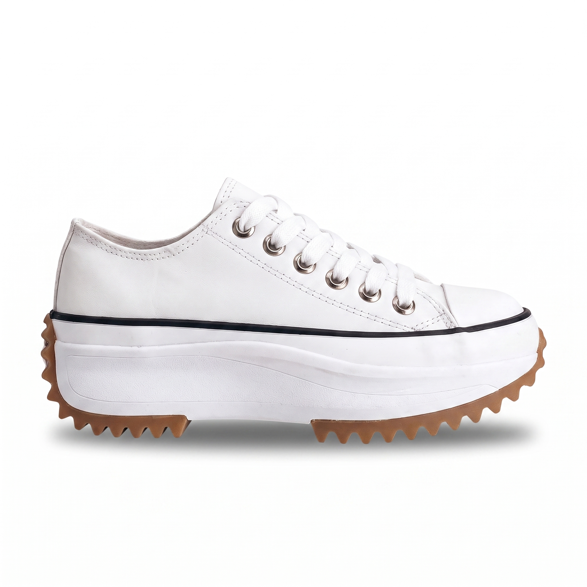 Roseline platform sneaker White side profile