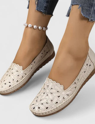 Lydia | Women's Perforated Slip On Flats