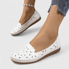 Lydia | Women's Perforated Slip On Flats