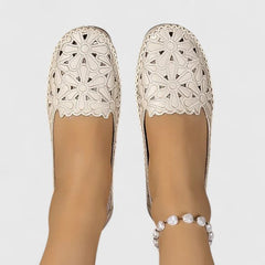 Lydia | Women's Perforated Slip On Flats