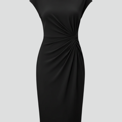 Lysandra | Women's Round Neck Ruched Waist Dress