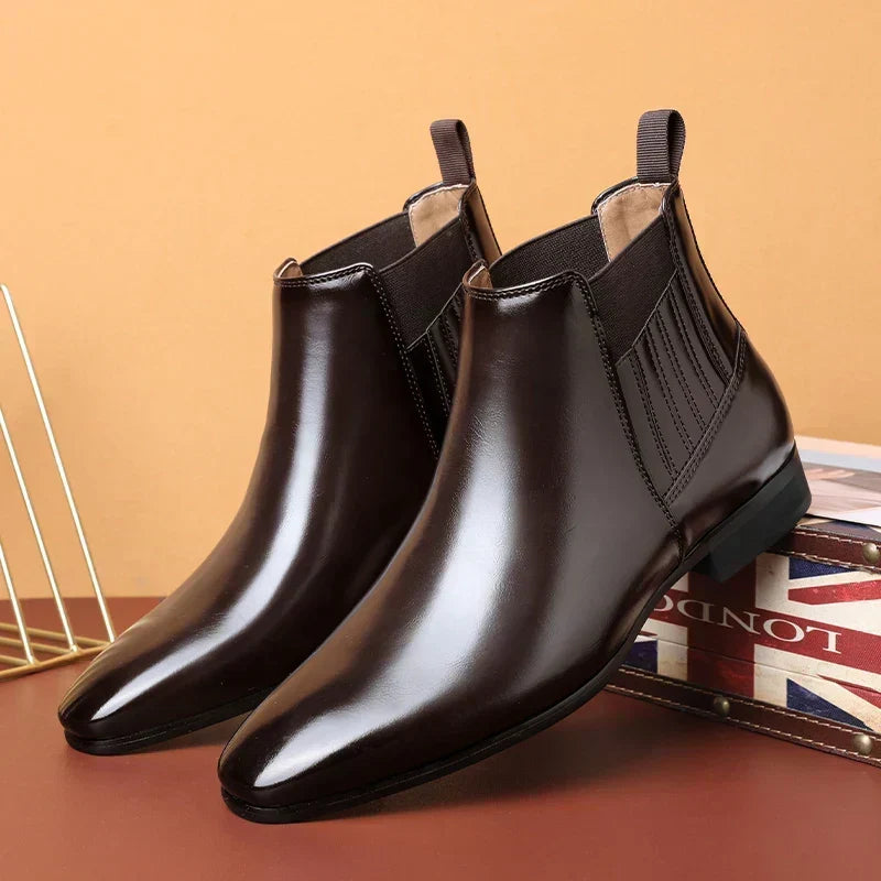 Edwina | Women's Chelsea Ankle Boot in Dark Brown