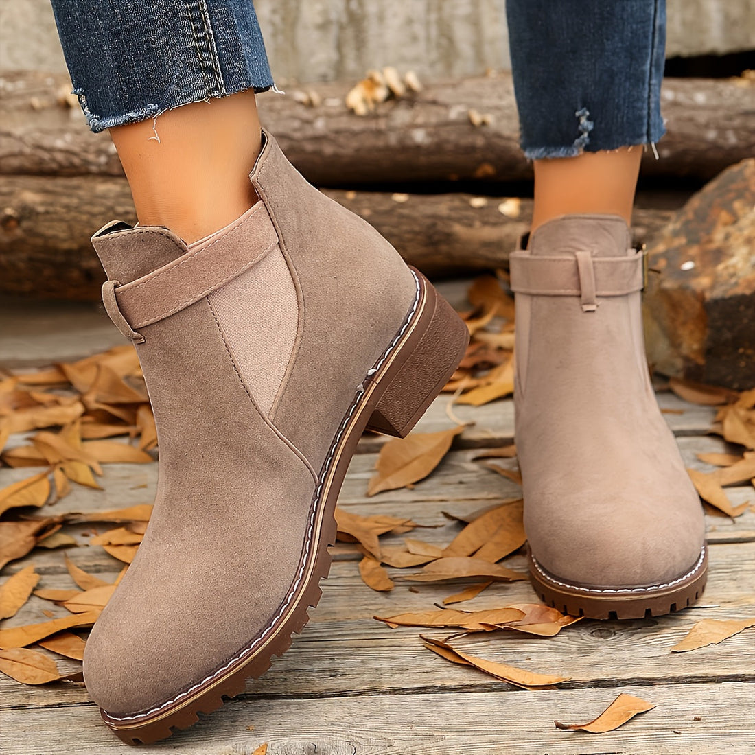 Caoimhe | Chelsea Ankle Boot with Buckle Strap