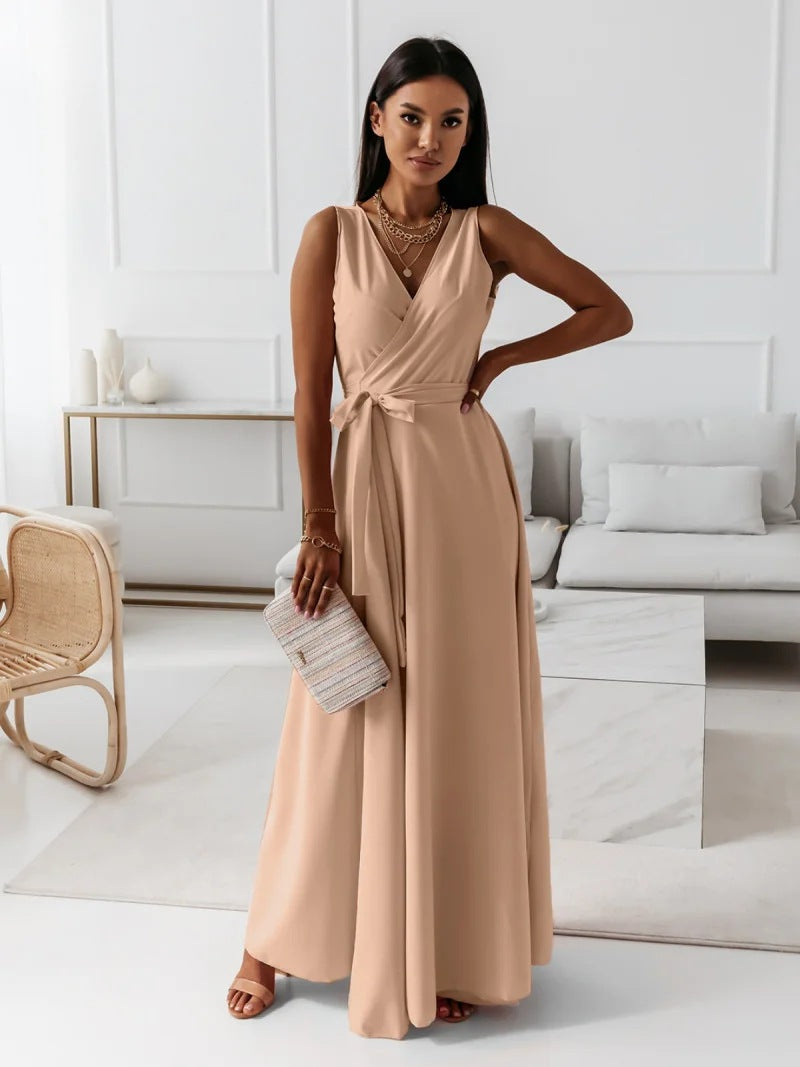 Sorenza | V-Neck Wrap Maxi Dress