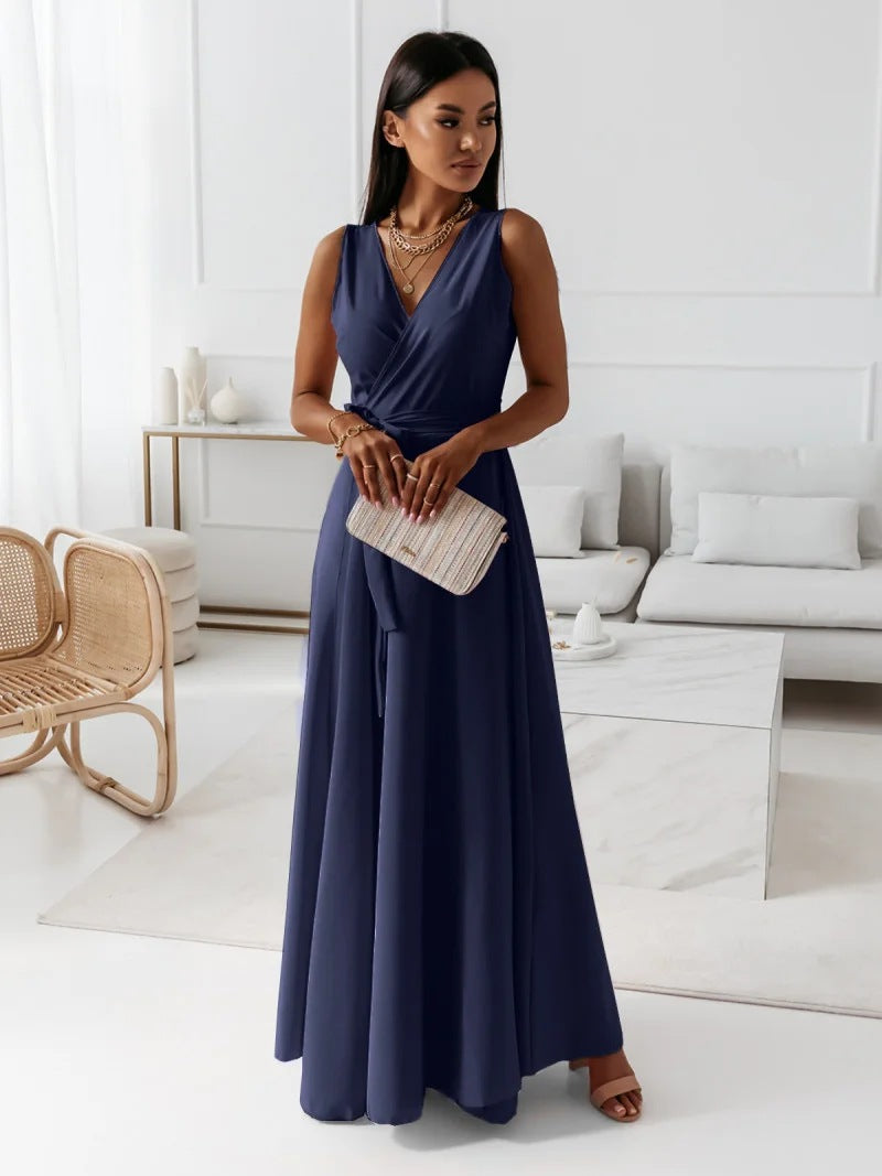 Sorenza | V-Neck Wrap Maxi Dress