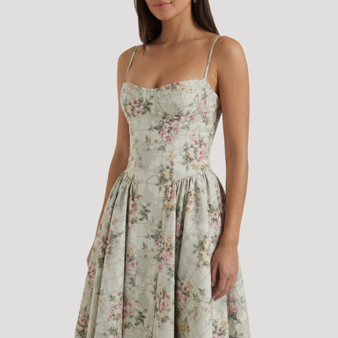 Thessaly | Women's Sweetheart Midi Dress