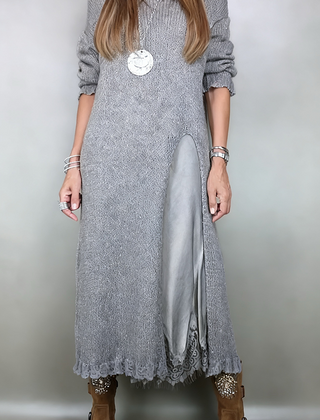 Saoirse | Women's Knit Sweater Dress Long Sleeve Midi
