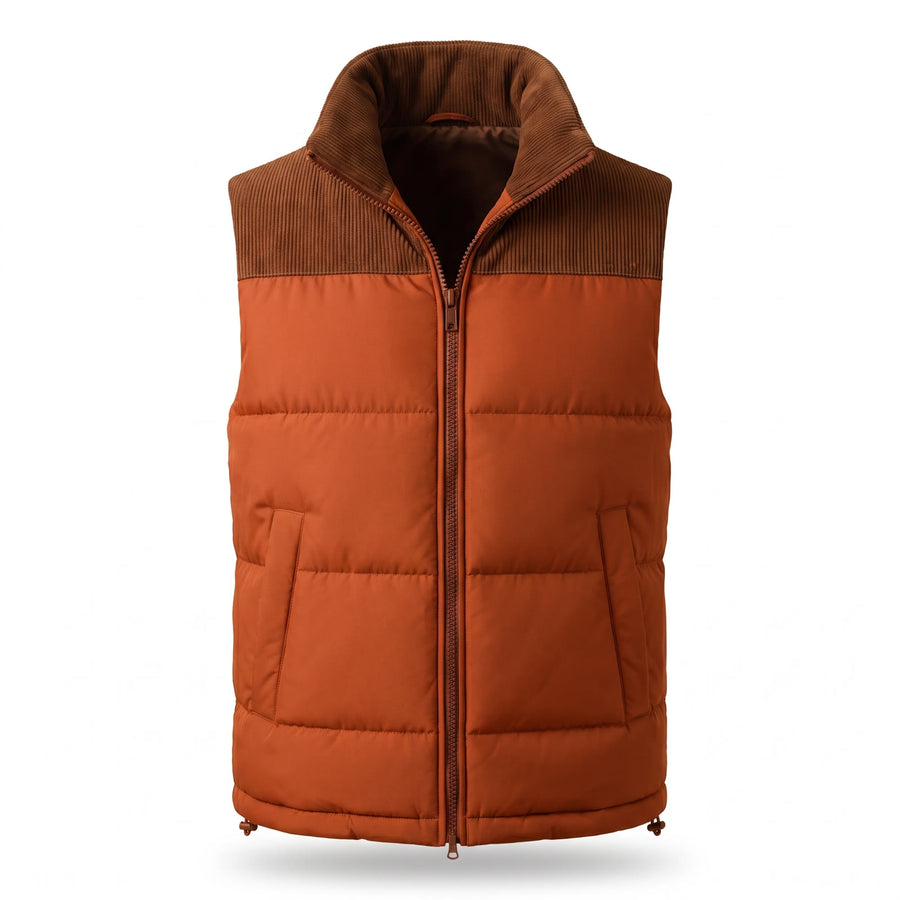 Estelle-Nella Women's Quilted High-Neck Puffer Vest
