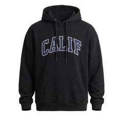 Astrid Women's Oversized Kangaroo-Pocket Pullover Hoodie in Black
