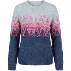 Camilla Women's Gradient Crew Neck Knit Sweater