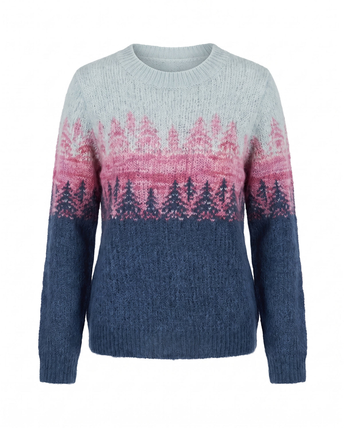 Camilla Women's Gradient Crew Neck Knit Sweater