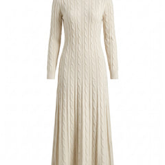 Daphne Women's Cable Knit Long-Sleeve Maxi Dress