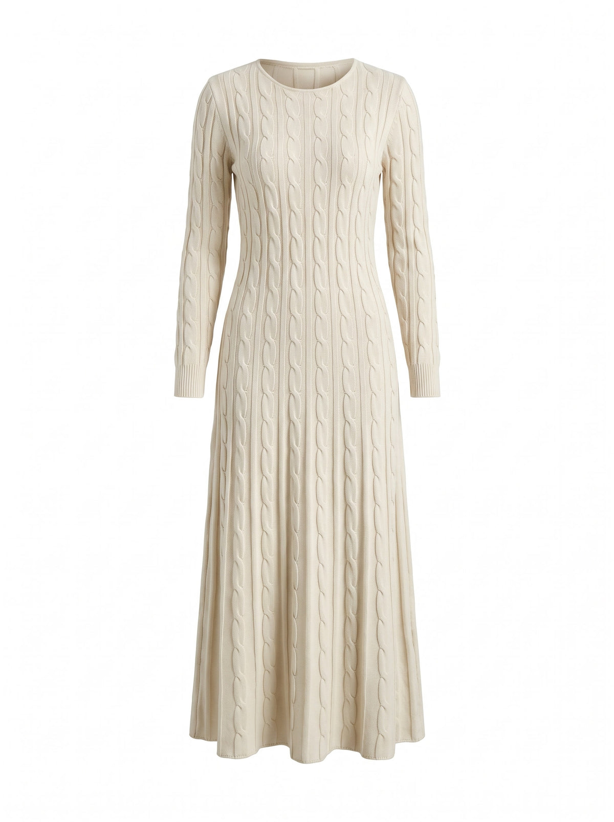 Daphne Women's Cable Knit Long-Sleeve Maxi Dress