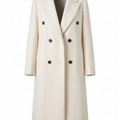 Petra Women's Belted Double-Breasted Trench Coat in White